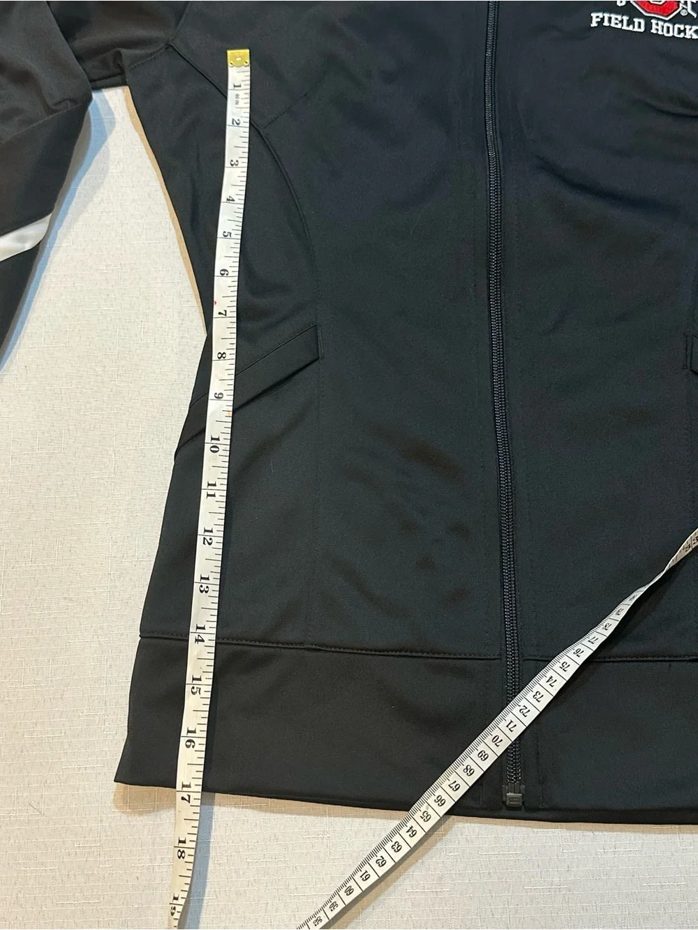 Nike Ohio State Field Hockey Full Zip Jacket Black White Small